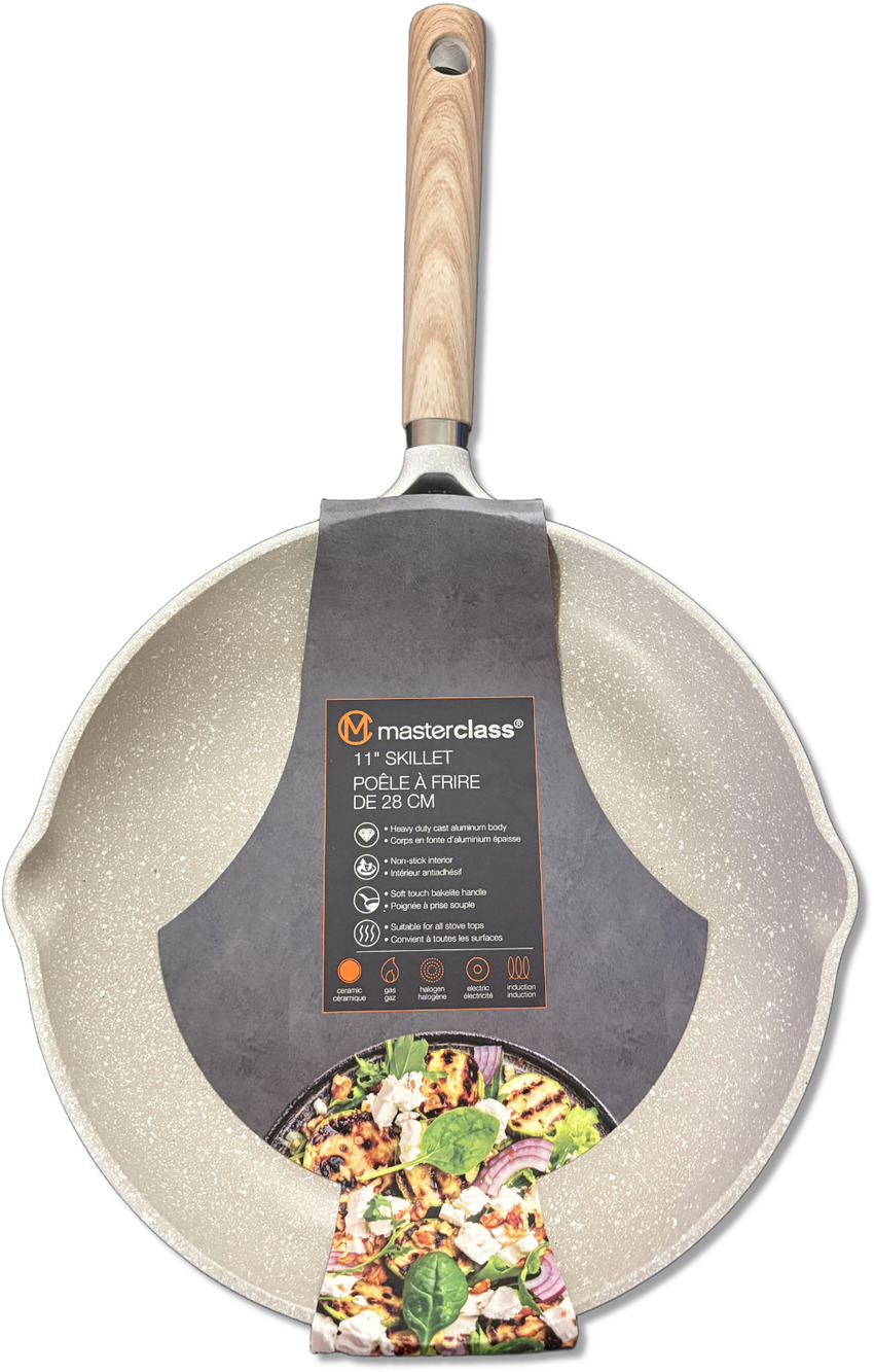 Masterclass 11" Heavy-duty Non Stick Ceramic Frying Pan Skillet Speckled NEW